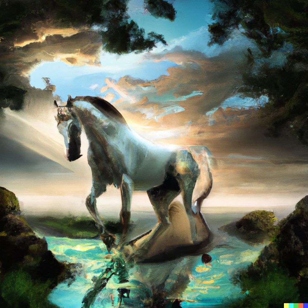a horse, by Stephan Martiniere